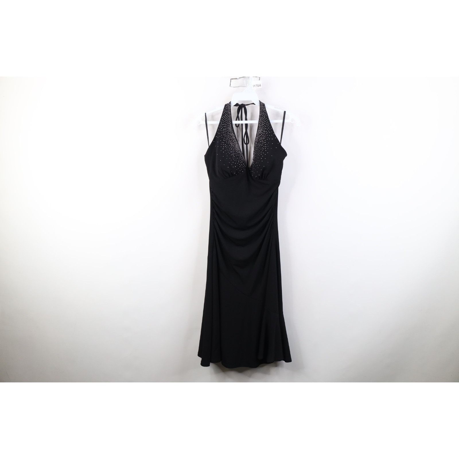 Vintage Vintage 90s Y2K Babydoll Sequin Fairy Halter Top Dress Size M / US 6-8 / IT 42-44 - 1 Thumbnail