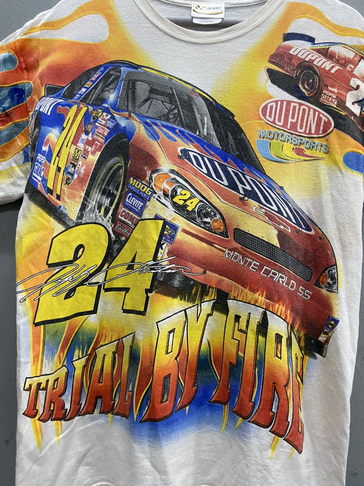 NASCAR JEFF GORDON 24 DU PONT NASCAR OVER PRINT TEE SHIRT Size US L / EU 52-54 / 3 - 6 Thumbnail