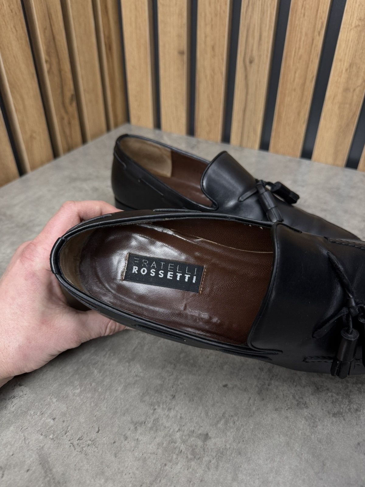 Fratelli Rossetti Fratelli Rossetti Black Tassel Loafers Men’s Size 8 1/2 Size US 9.5 / EU 42-43 - 9 Thumbnail