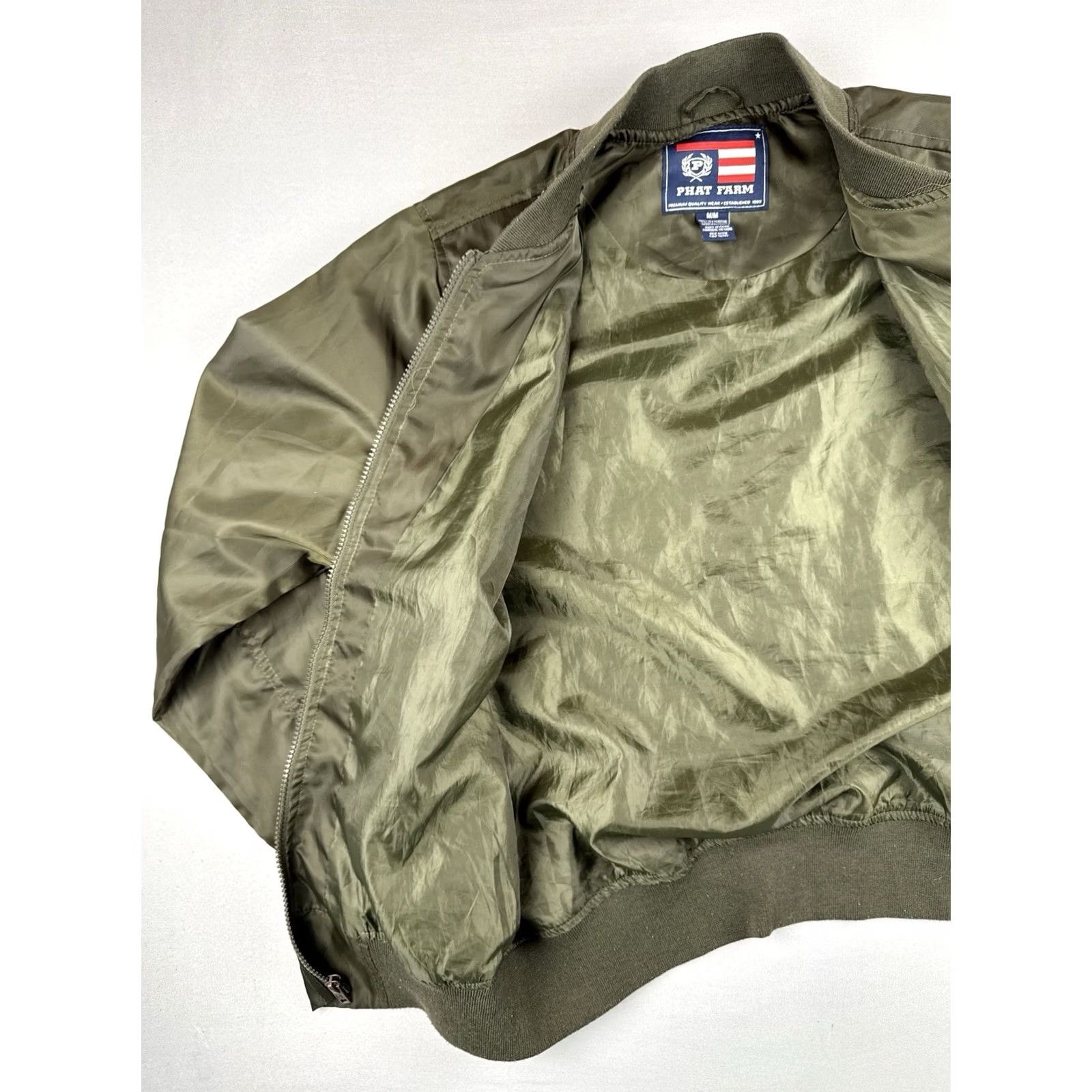 Phat Farm VINTAGE Y2K Phat Farm MA1 Bomber Jacket Olive Green Flight Jacket M Mens Size US M / EU 48-50 / 2 - 7 Thumbnail