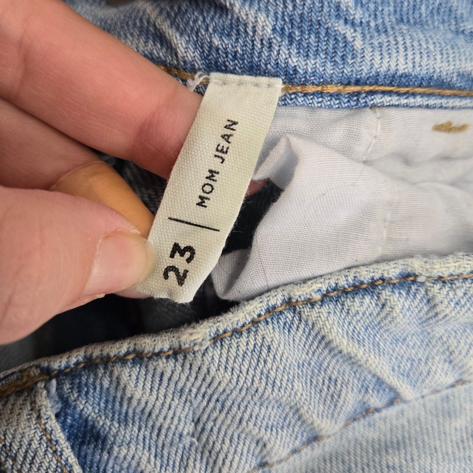 Pacsun PacSun Light Wash Mom Jeans Size 23 Straight Leg Size 23" - 6 Thumbnail