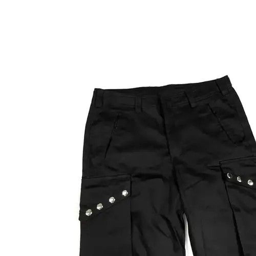 American Edition × Designer × Jean zipper rivet flared yuppie punk remake cargo pants Size US 30 / EU 46 - 3 Thumbnail