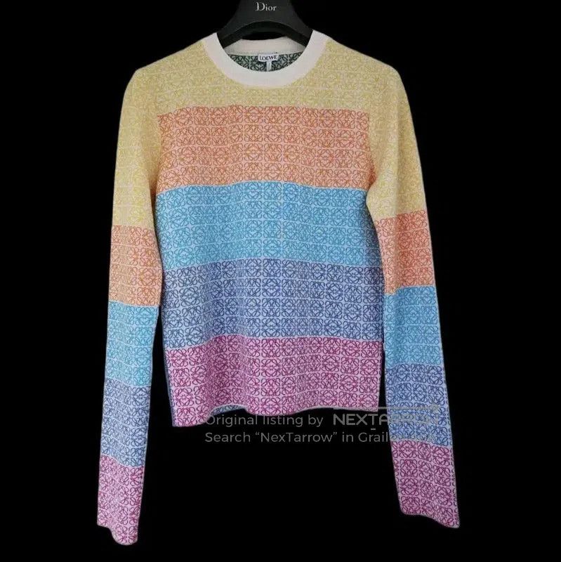 Loewe Loewe Color Block Knit Long Sleeve Top . Size S / US 4 / IT 40 - 1 Thumbnail