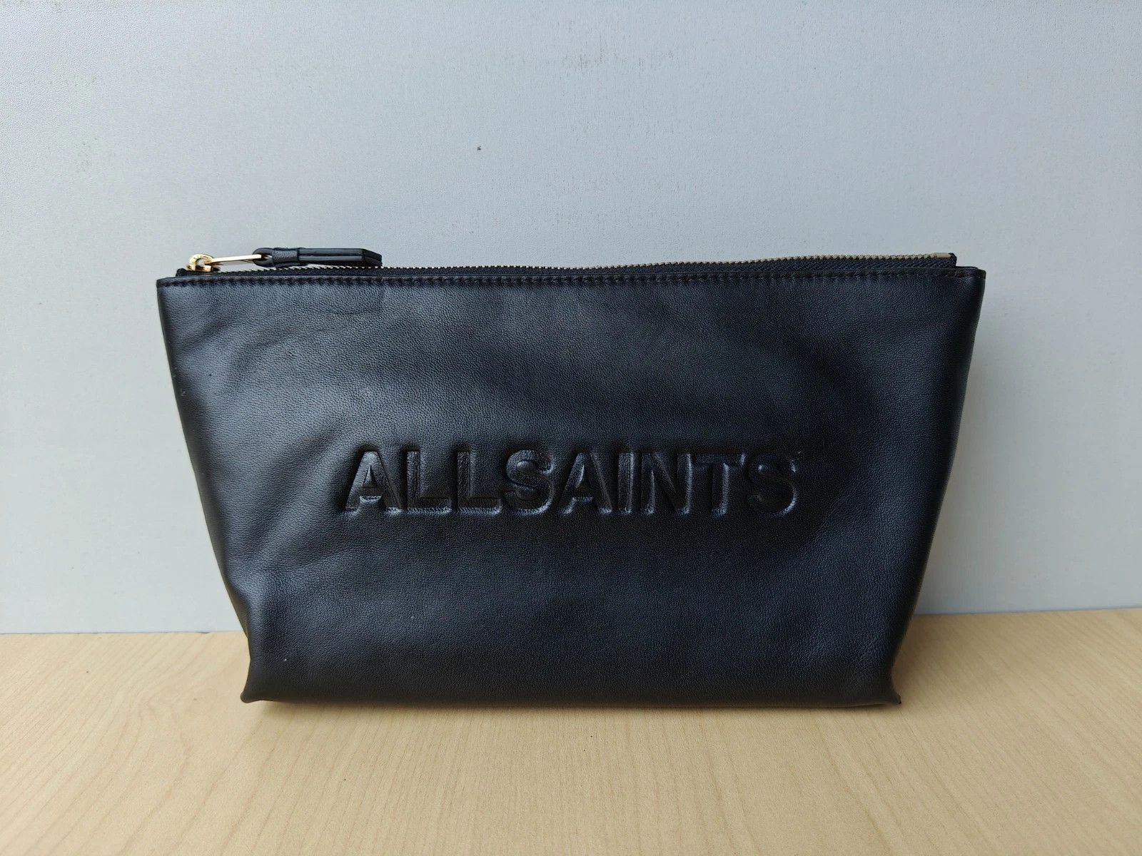 Allsaints ALLSAINTS Emile Leather Logo Pouch Bag FTP - 8203 Size ONE SIZE - 1 Thumbnail