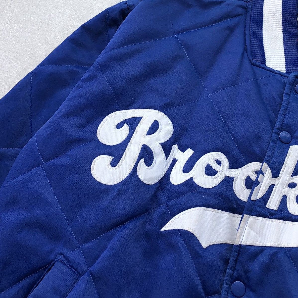 Cooperstown Collection VTG Brooklyn Cooperstown by Majestic Quilted Bomber Jacket Size US XL / EU 56 / 4 - 5 Thumbnail