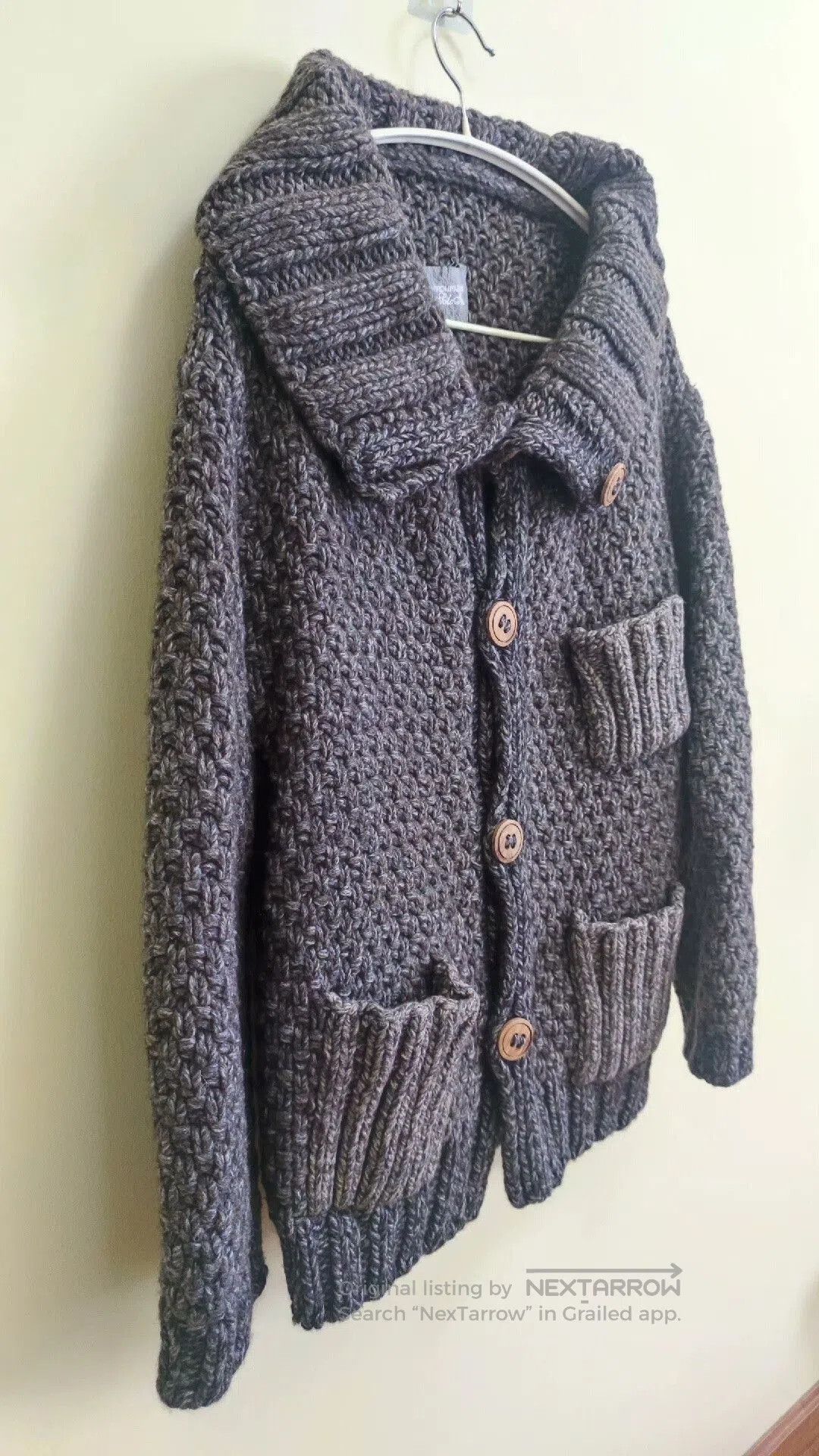 Takahiromiyashita The Soloist. Rare Fabric Knitted Cardigan with Unique Texture. Size US M / EU 48-50 / 2 - 2 Thumbnail
