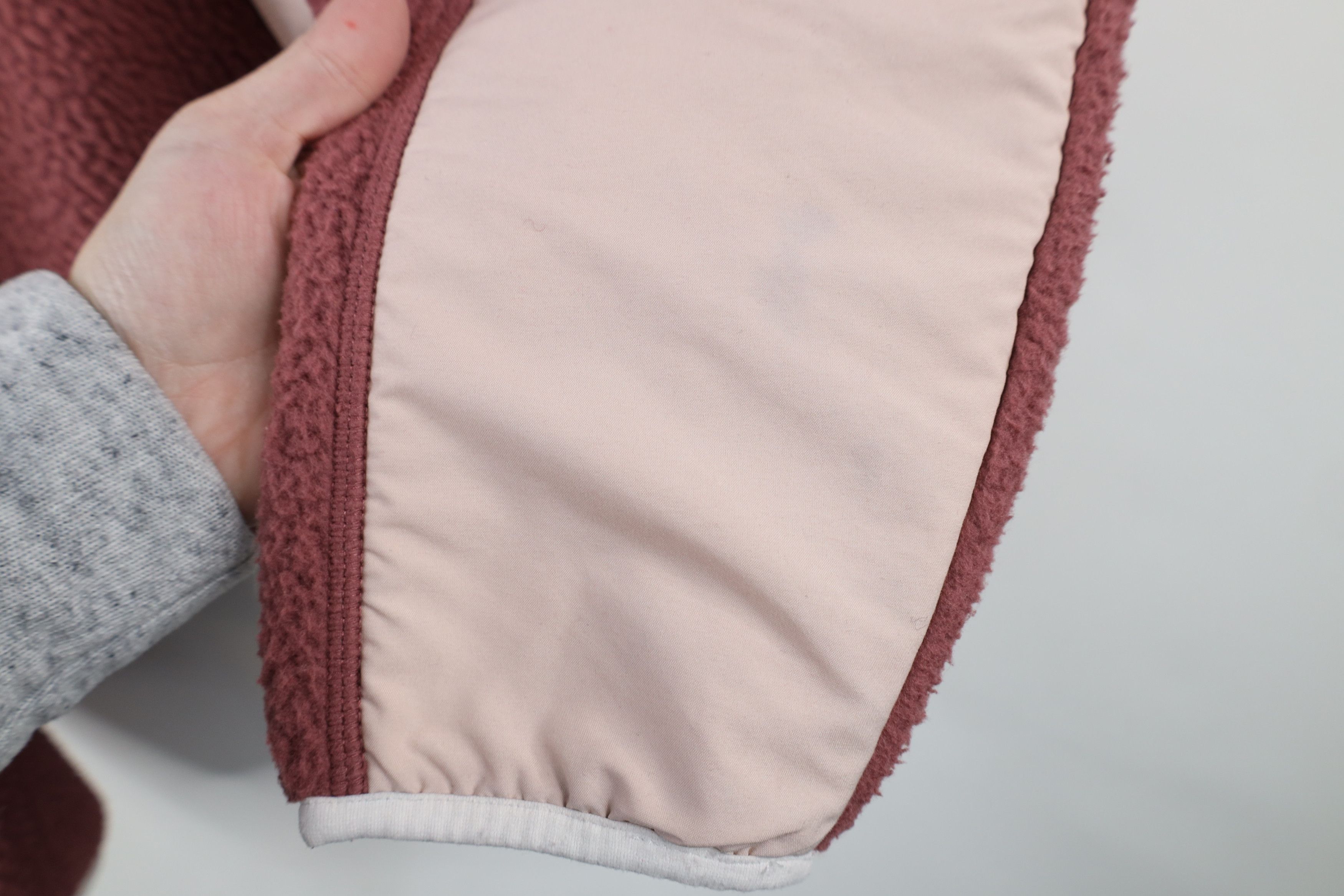 The North Face × Vintage The North Face Spell Deep Pile Fleece Full Zip Jacket Pink Size S / US 4 / IT 40 - 5 Thumbnail