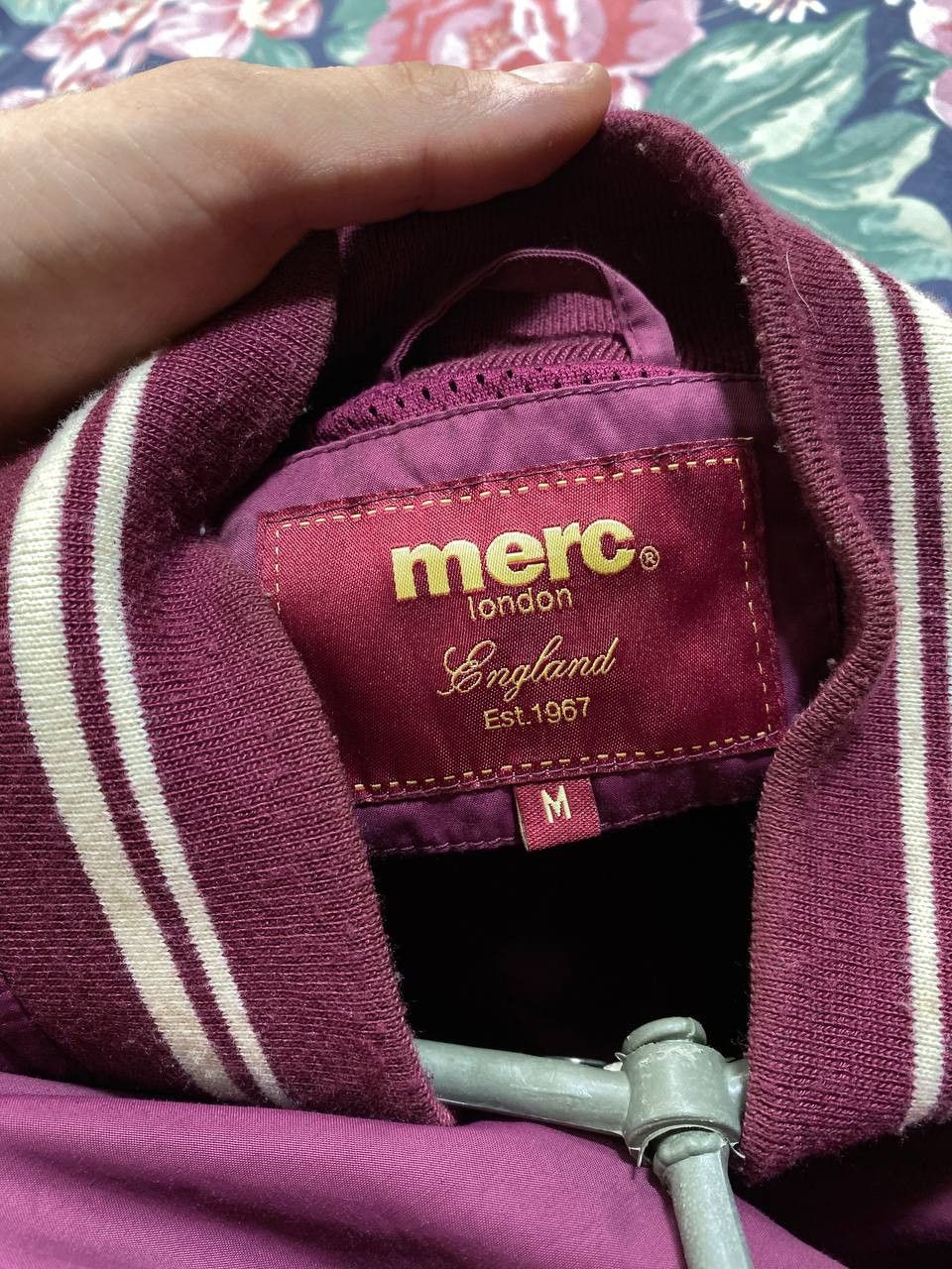 Merc × Vintage MERC London England Campbell jacket Burgundy SIZE Mlight Size US M / EU 48-50 / 2 - 14 Thumbnail