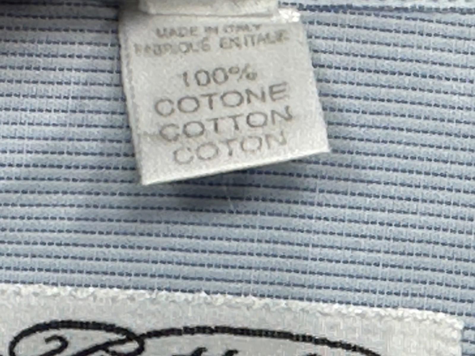 Barneys New York Piatelli Barneys New York Trim Fit Button Down Blue 16.5/42 Size 44R - 4 Thumbnail