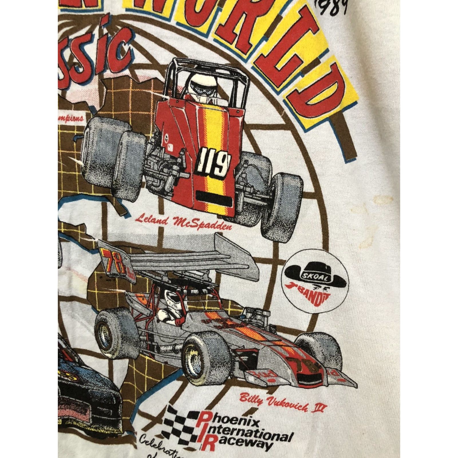 Vintage VINTAGE 1989 12th Copper World Classic PIR Skoal Bandit T Shirt M Racing Cars Shirts Cars Mens Grau? Size US M / EU 48-50 / 2 - 5 Thumbnail