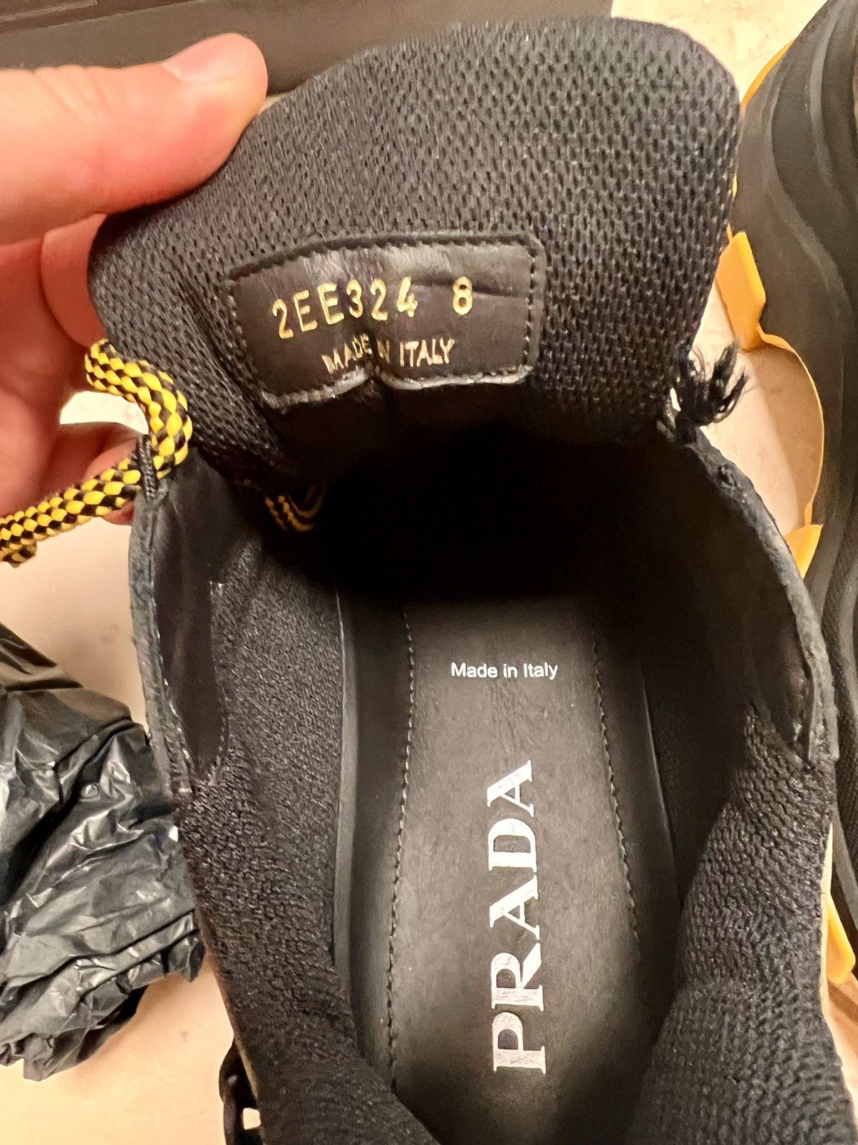 Prada PRADA PEGASUS SNEAKERS CAMO BLACK Size US 8 / EU 41 - 5 Thumbnail