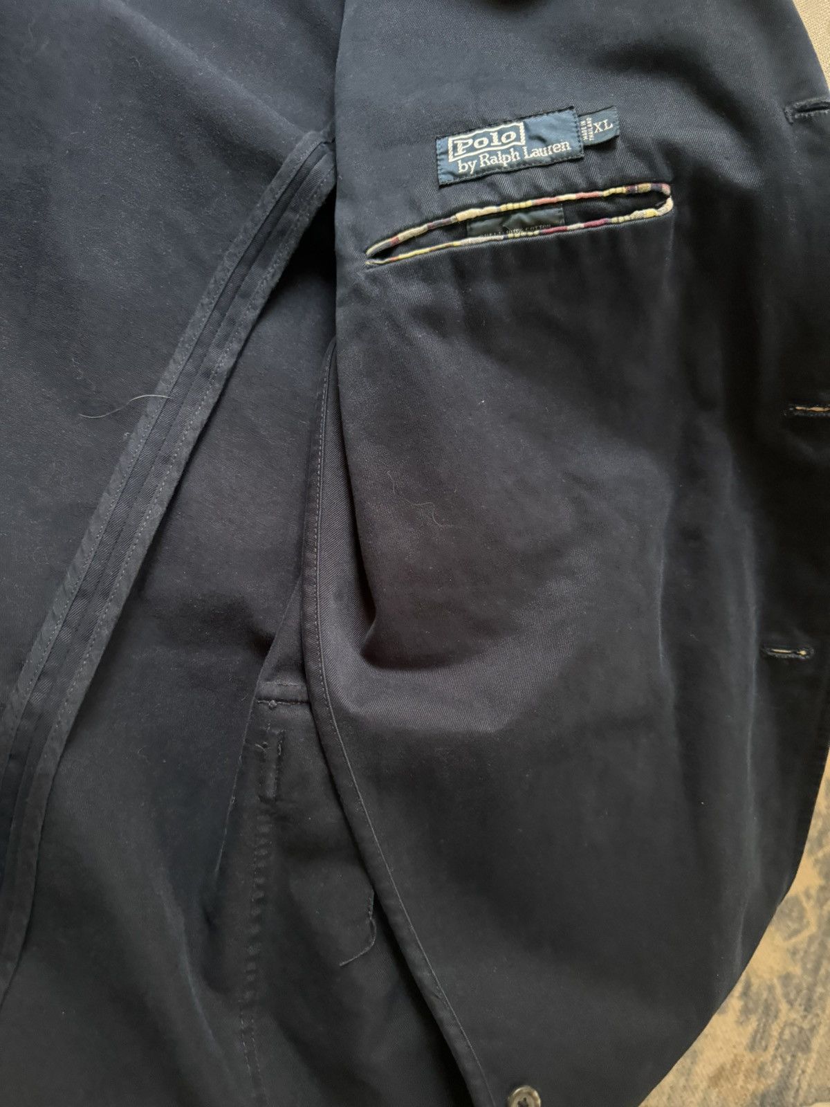 Polo Ralph Lauren Polo by Ralph Lauren Vintage Cotton Unconstructed Jacket Size 44L - 6 Thumbnail