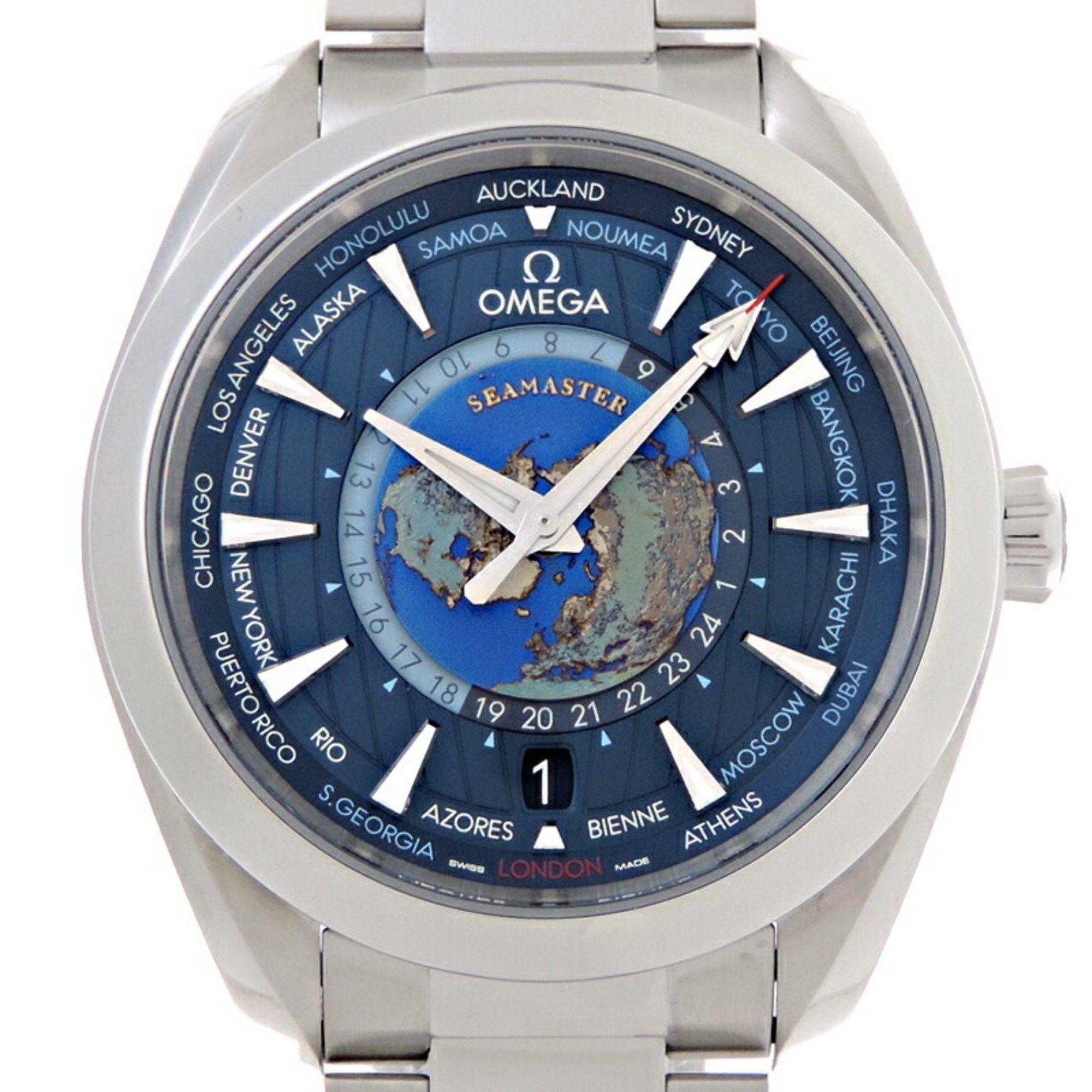 Omega Omega Seamaster Aqua Terra 150M World Timer Purchased in 2023 Men's Watch 220.10.43.22.03.001 Size ONE SIZE - 1 Thumbnail
