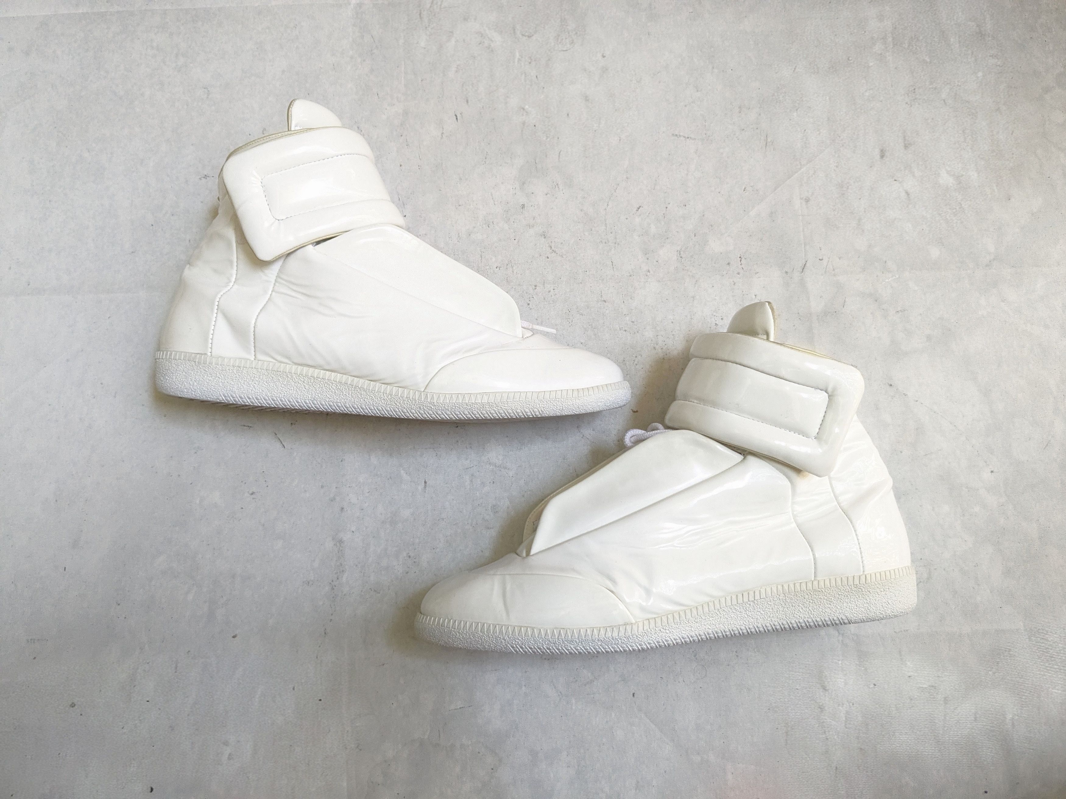 Maison Margiela Maison Margiela Future White 10 43 High Tops Patent Leather Size US 10 / EU 43 - 1 Thumbnail