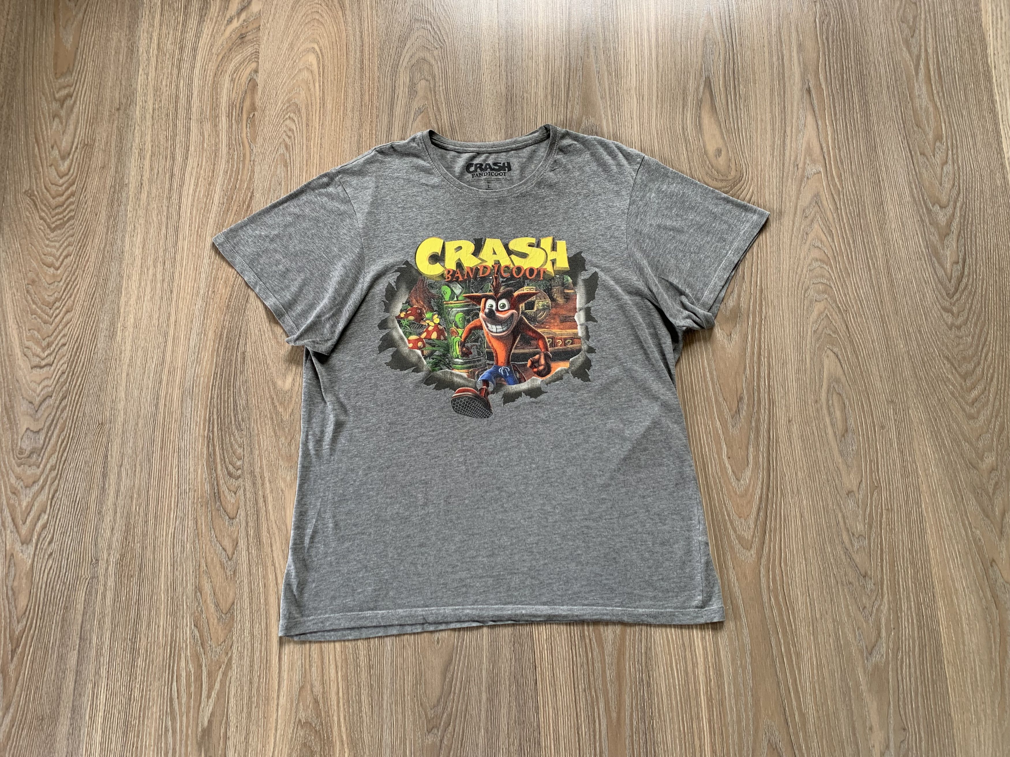 Cartoon Network Crash Bandicoot Grey Printed T-Shirt Size US L / EU 52-54 / 3 - 1 Thumbnail