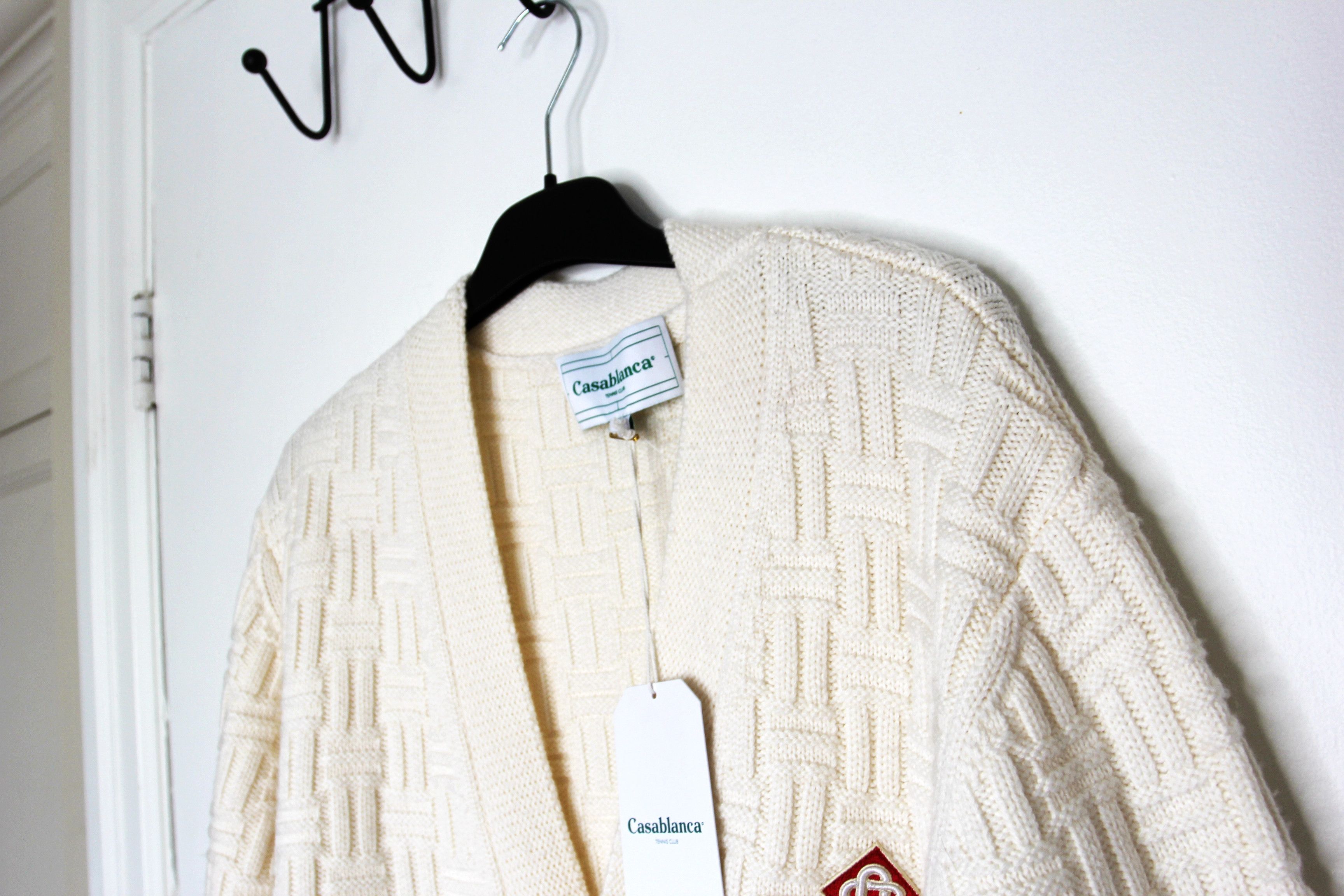 Casablanca BNWT AW24 CASABLANCA MERINO WOOL COLUMN STITCH CARDIGAN XL Size US XL / EU 56 / 4 - 4 Thumbnail