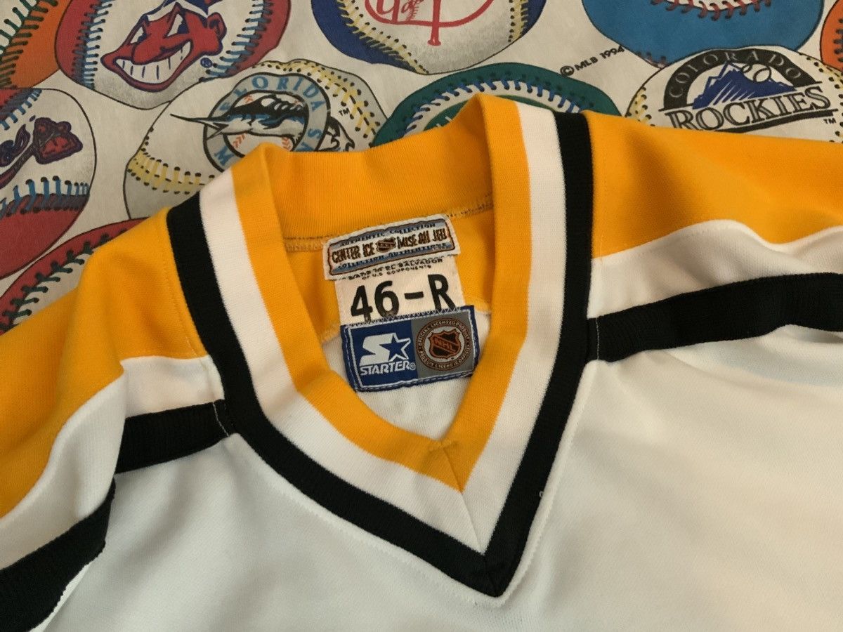 Starter Vtg Pittsburgh Penguins CCM Center Ice Jersey Robo Sz 46R Size US L / EU 52-54 / 3 - 2 Thumbnail