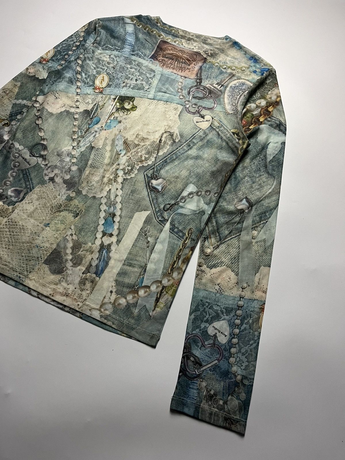 Acne Studios Acne Studio Elway Printed Mesh Top Size M / US 6-8 / IT 42-44 - 12 Thumbnail