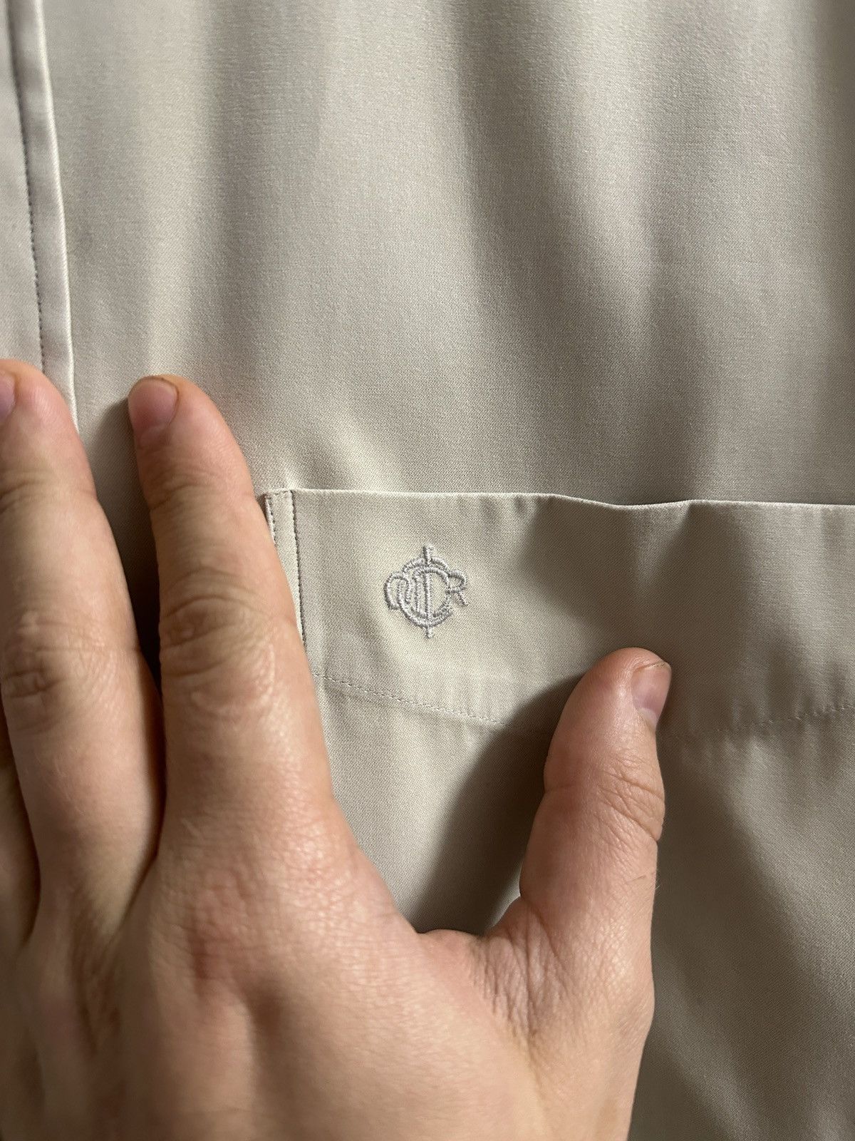 Dior Rare Luxury Shirt Button Christian Dior Cotton Rich Vintage Size US L / EU 52-54 / 3 - 2 Thumbnail