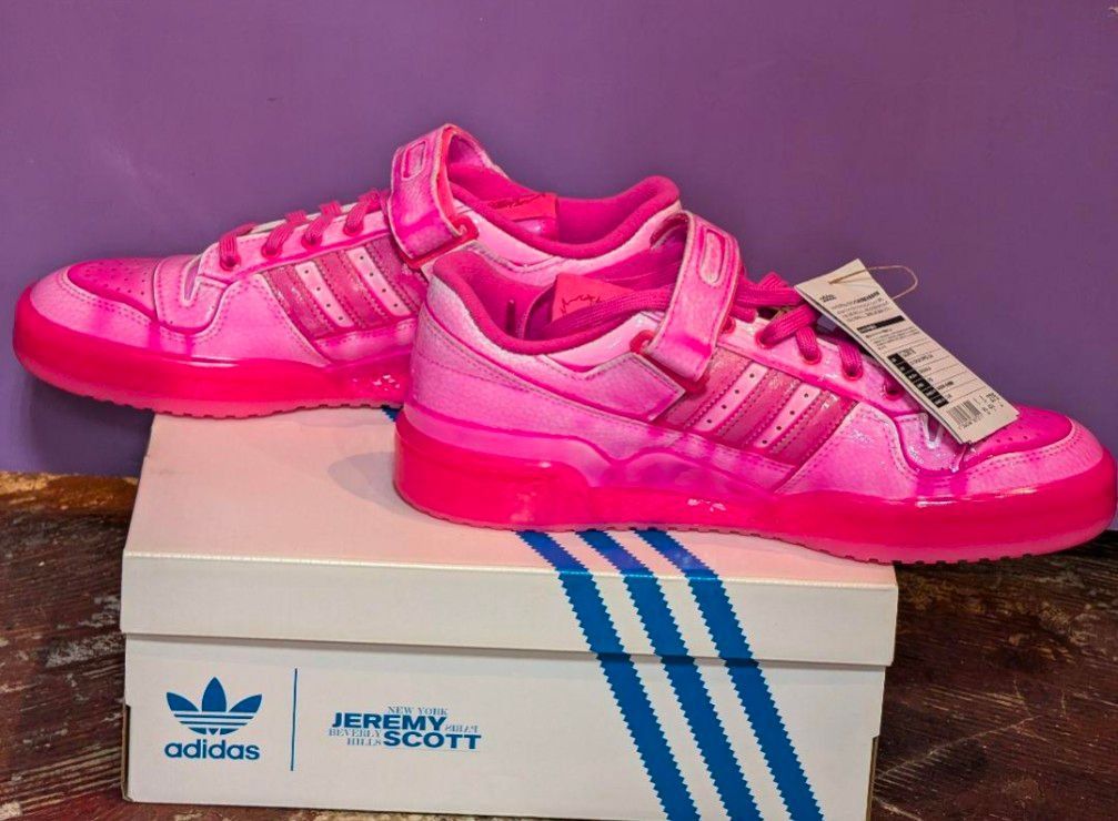 Adidas × Jeremy Scott ADIDAS x JEREMY SCOTT Low Top Sneakers Pink US 9.5 Size US 9.5 / EU 42-43 - 8 Thumbnail