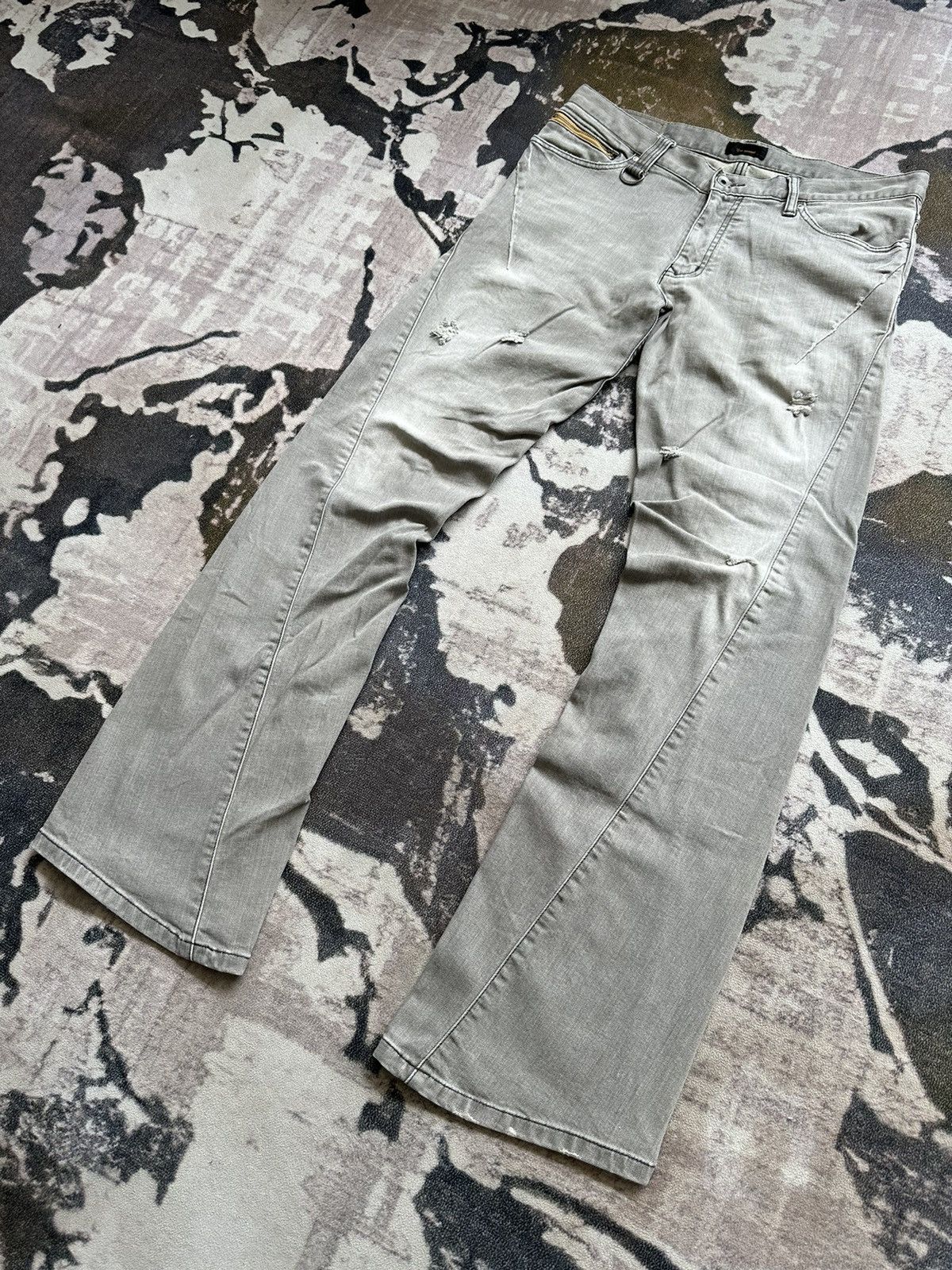 Kiminori Morishita 00's Tete Homme by Kiminori Morishita spiral two way jeans Size US 34 / EU 50 - 4 Thumbnail