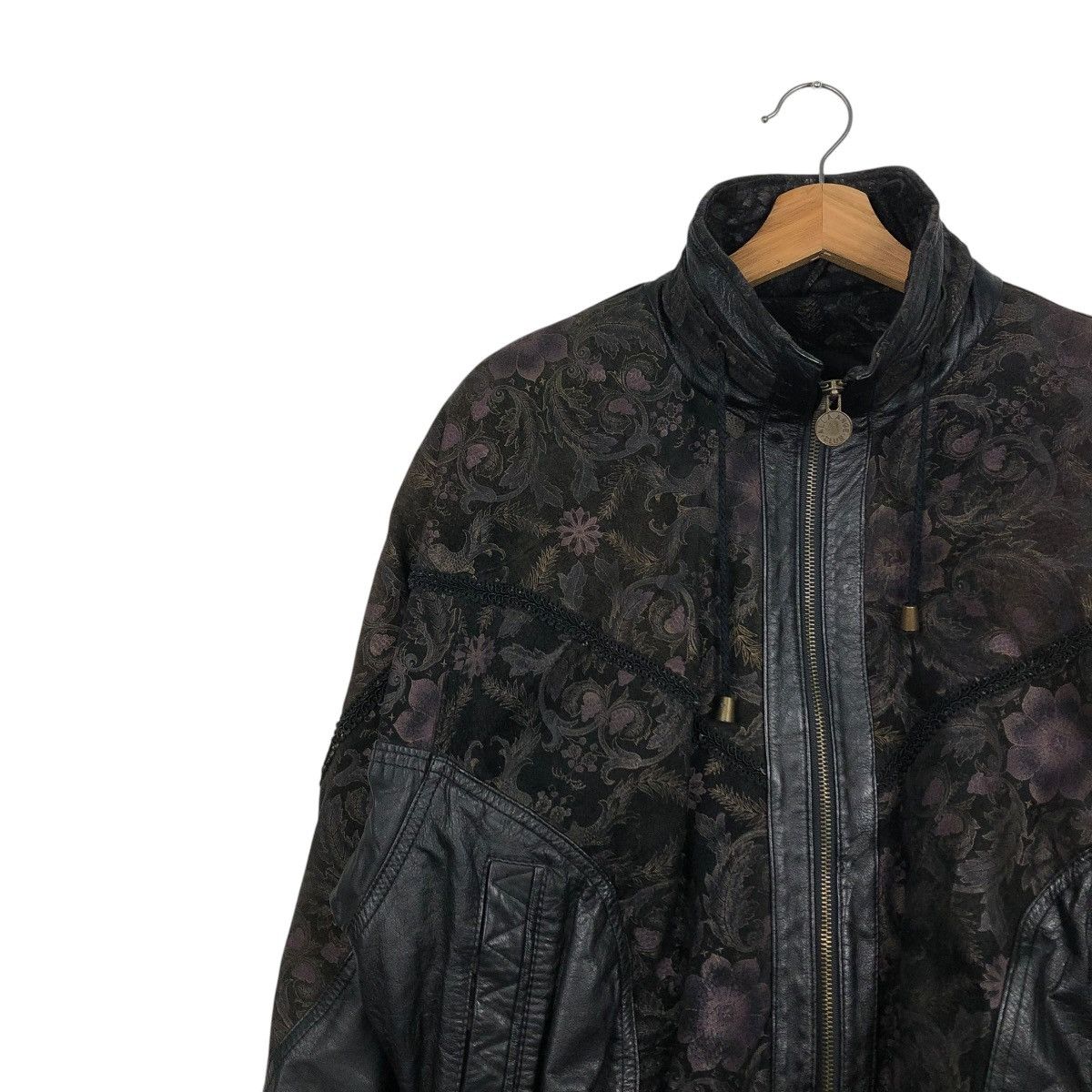 Japanese Brand 🔥VINTAGE BIKER LEATHER JACKET CHIA ISSEY MIYAKE Size US M / EU 48-50 / 2 - 9 Thumbnail