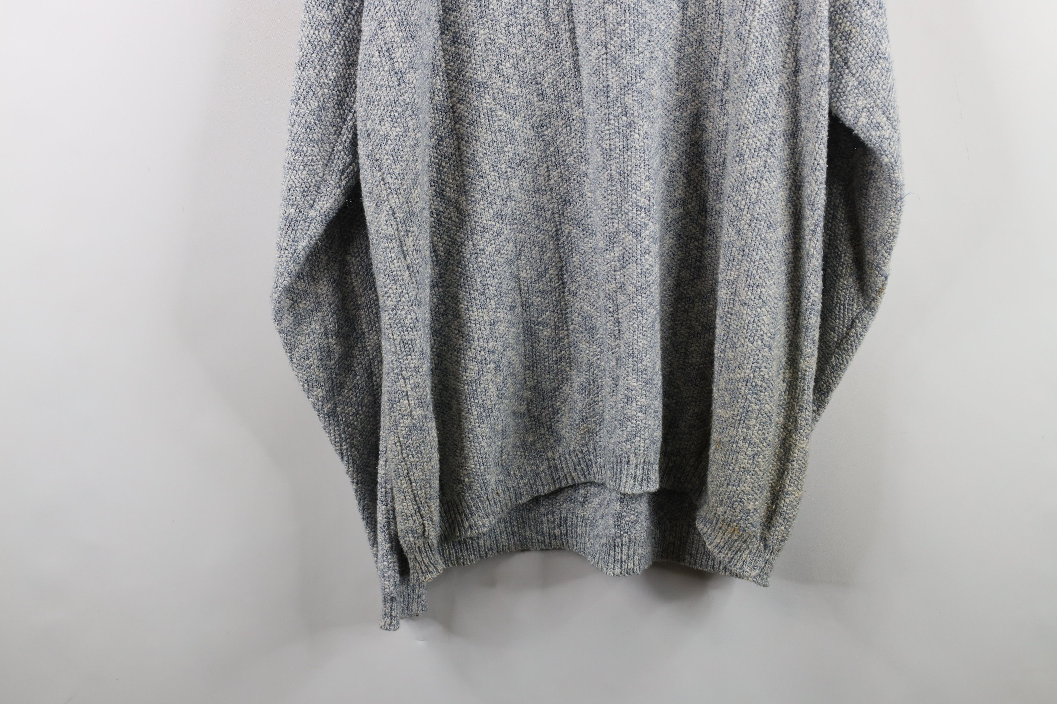 Vintage Vintage 90s Streetwear Blank Thermal Knit Henley Sweater USA Size US M / EU 48-50 / 2 - 14 Thumbnail