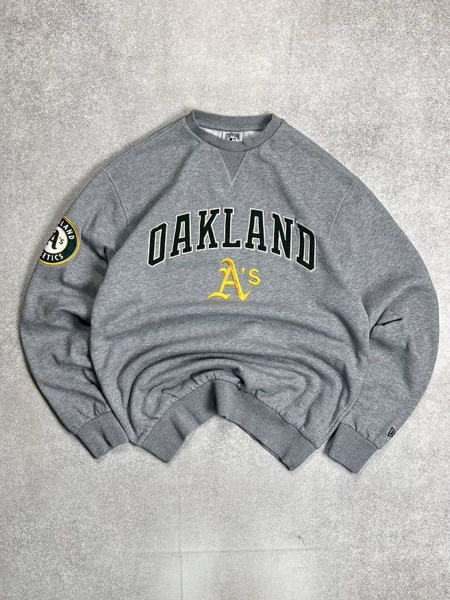 Vintage ⚡️QUICK SALE⚡️VINTAGE NEW ERA OAKLAND A's BOXY SWEATSHIRT Size US M / EU 48-50 / 2 - 1 Thumbnail