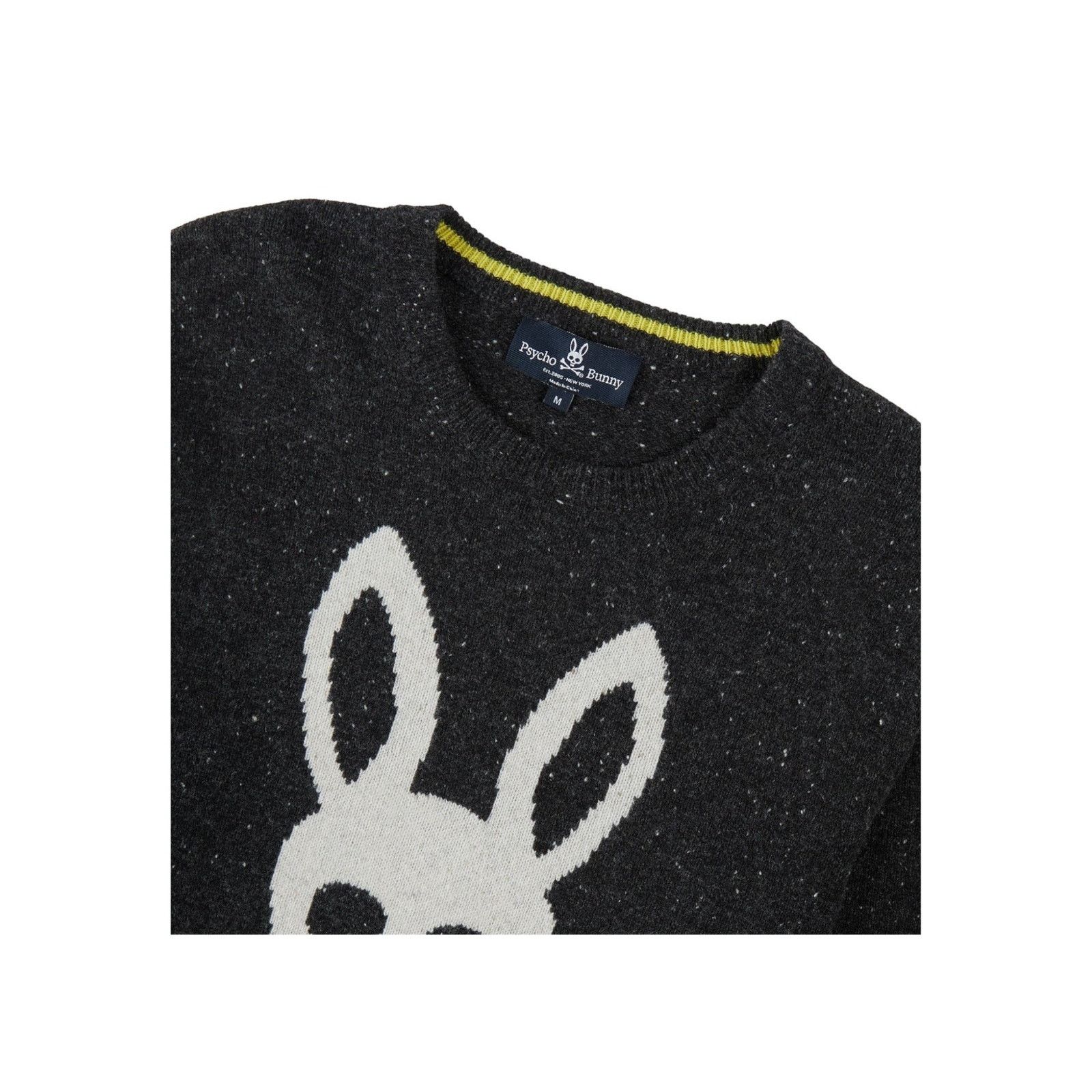 Psycho Bunny Psycho Bunny XL Men's Vandam Merino Wool Sweater Black Size US XL / EU 56 / 4 - 2 Thumbnail