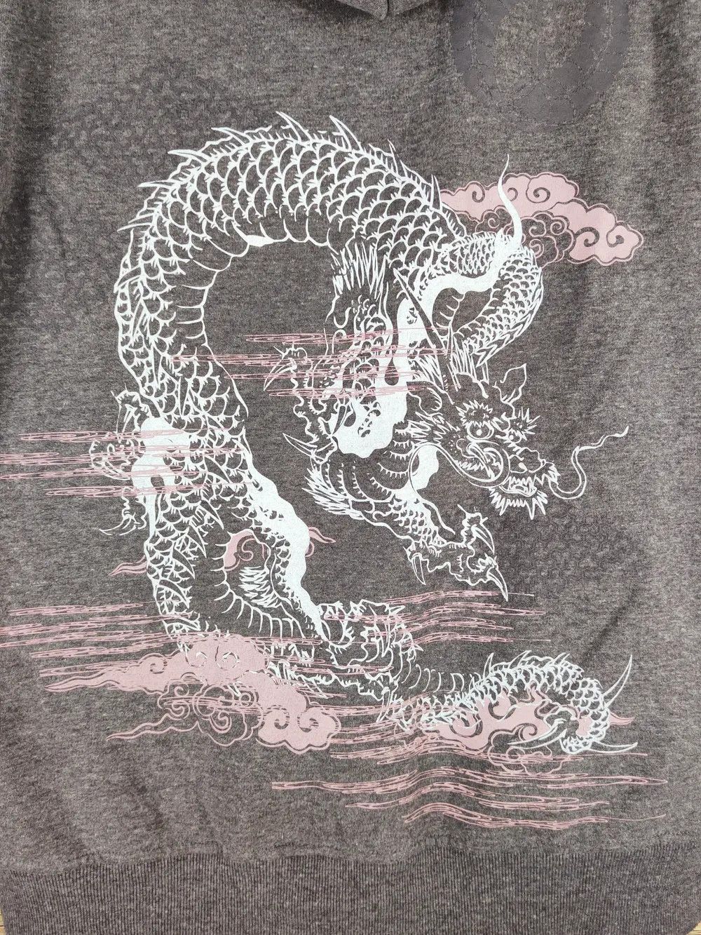 Japanese Brand Japan dragon vintage Dark Gray Hoodie Sweaters #W1156 Size US XL / EU 56 / 4 - 7 Thumbnail