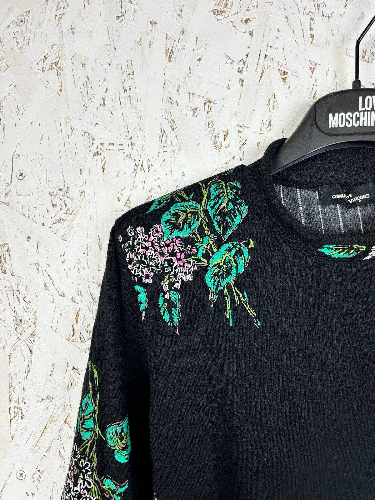 Tricot Comme des Garcons 90s Archive Comme Des Garcons 1996 Lilac Art Long Sleeve S Size S / US 4 / IT 40 - 2 Thumbnail