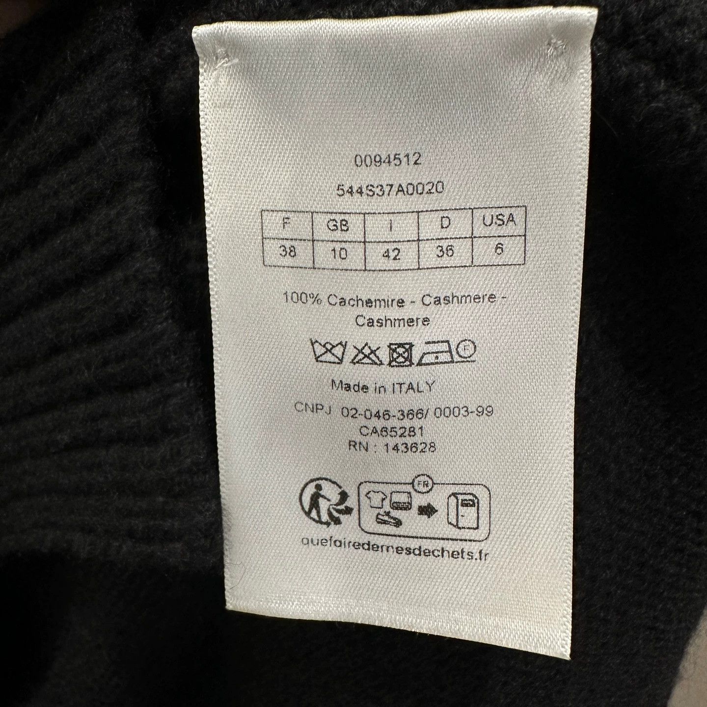 Christian Dior Monsieur Dior FW25 Collared Logo Cashmere Sweater 38 apr716 Size S / US 4 / IT 40 - 4 Thumbnail