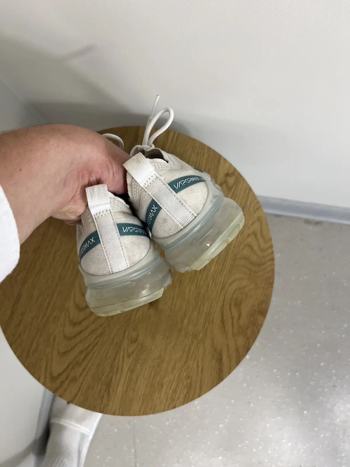 Nike Nike Air VaporMax White Teal Women's Hype Sneakers Shoes Size US 5.5 / IT 35.5 - 3 Thumbnail