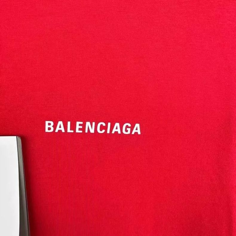 Balenciaga Balenciaga Red front and back logo short sleeve Size US XS / EU 42 / 0 - 3 Thumbnail