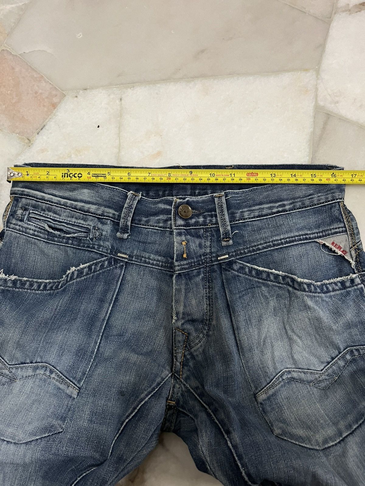 Replay REPLAY JEANS DISTRESSED Size US 33 - 17 Thumbnail