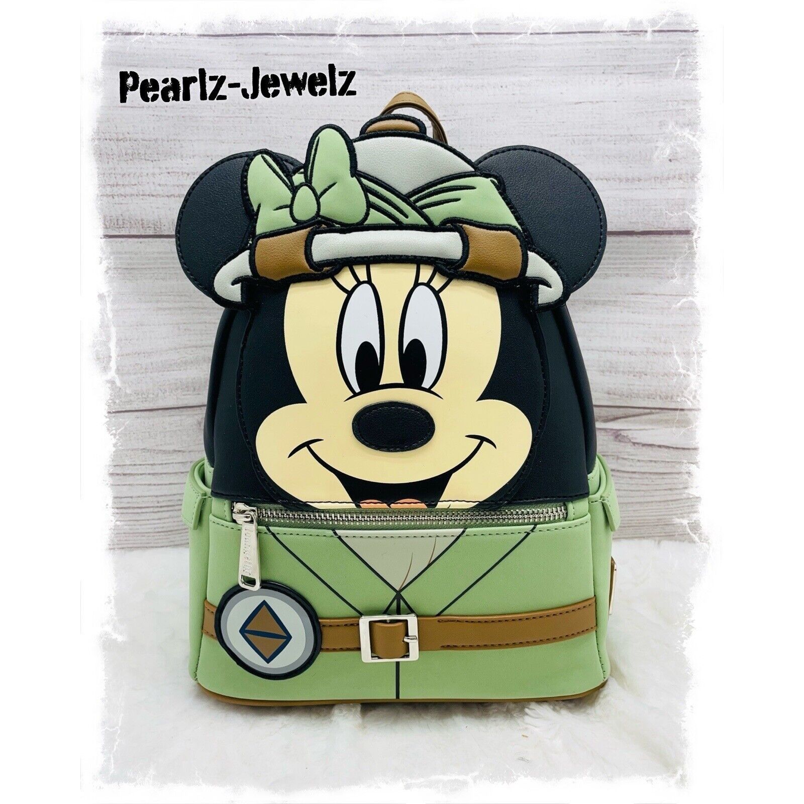 image of Loungefly Disney Minnie Mouse Animal Kingdom Safari Figural, Women's