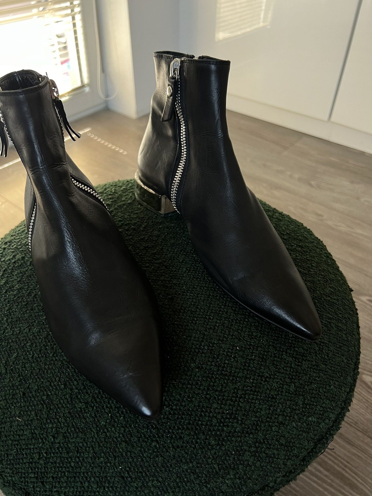 AGL × Designer ‼️Designer AGL Vero Cuoio Made in Italy NWT Pointed Toe Boots Size US 7 / IT 37 - 10 Thumbnail