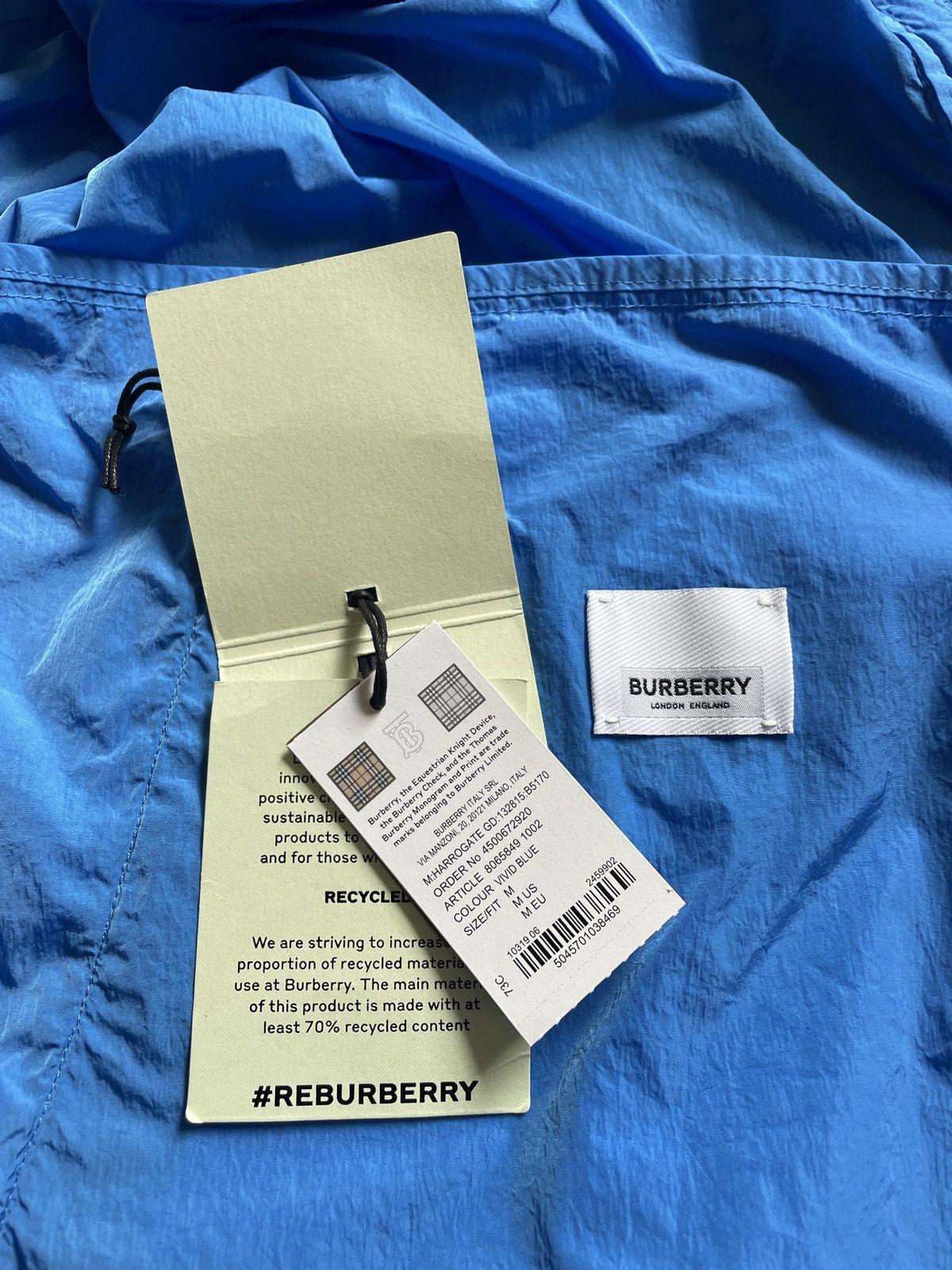 Burberry Burberry Transitional Jacket – Blue – Size M – Retail $1490 Size US M / EU 48-50 / 2 - 5 Thumbnail