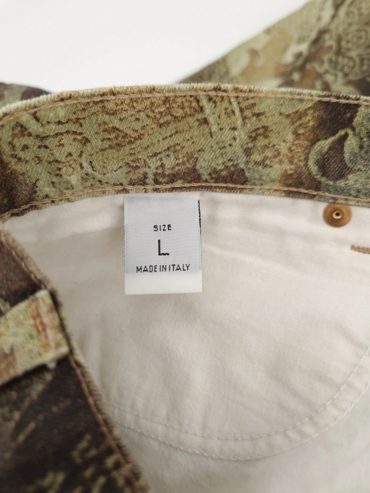 Roberto Cavalli Vintage real tree tattoo denim Size US 34 / EU 50 - 10 Thumbnail