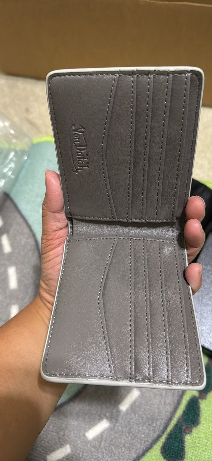 Von Dutch Von Dutch Silver Foil Reflective Wallet Size ONE SIZE - 2 Thumbnail