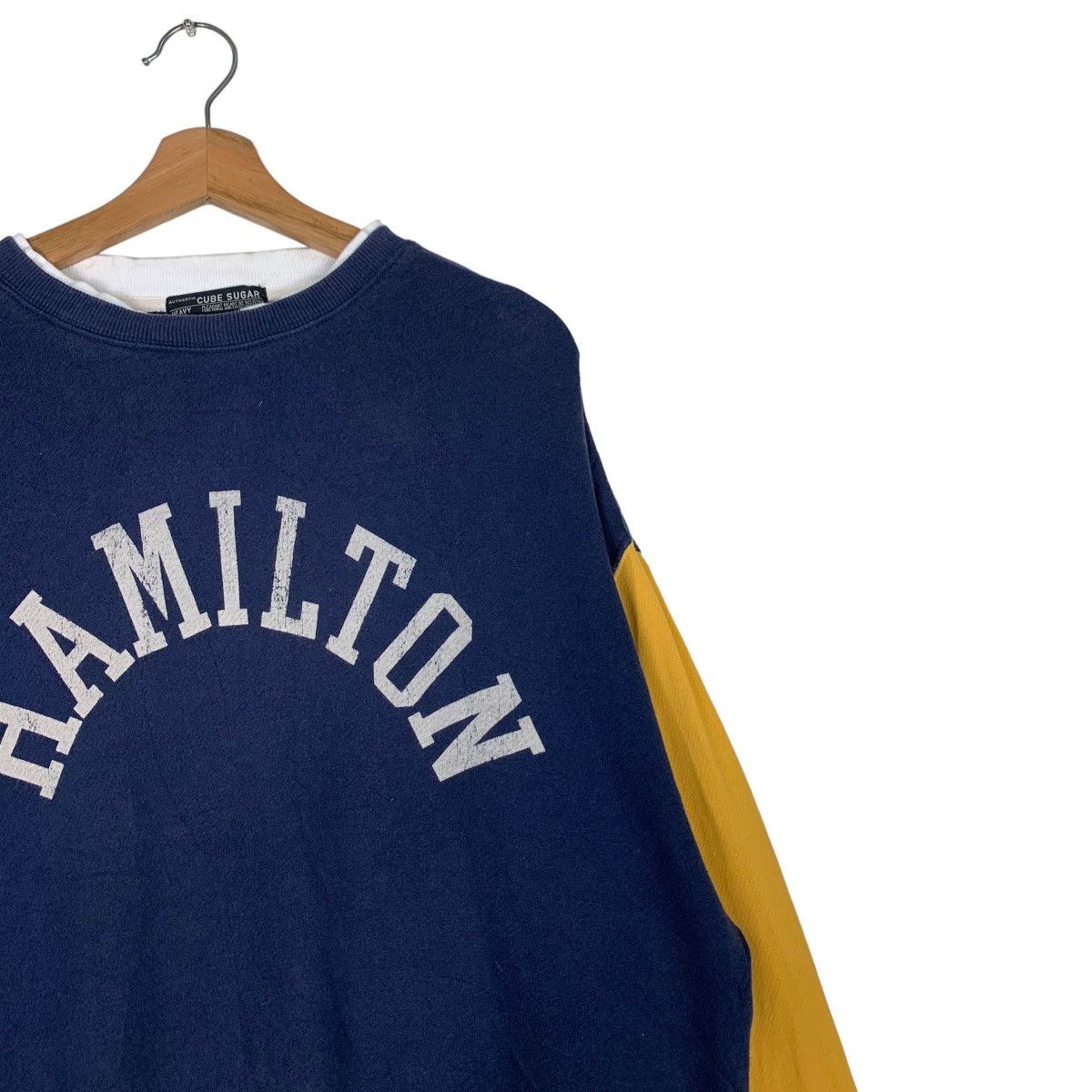 Hamilton HAMILTON Big Logo Colorblock Sweatshirts #0716-C33 Size US M / EU 48-50 / 2 - 5 Thumbnail