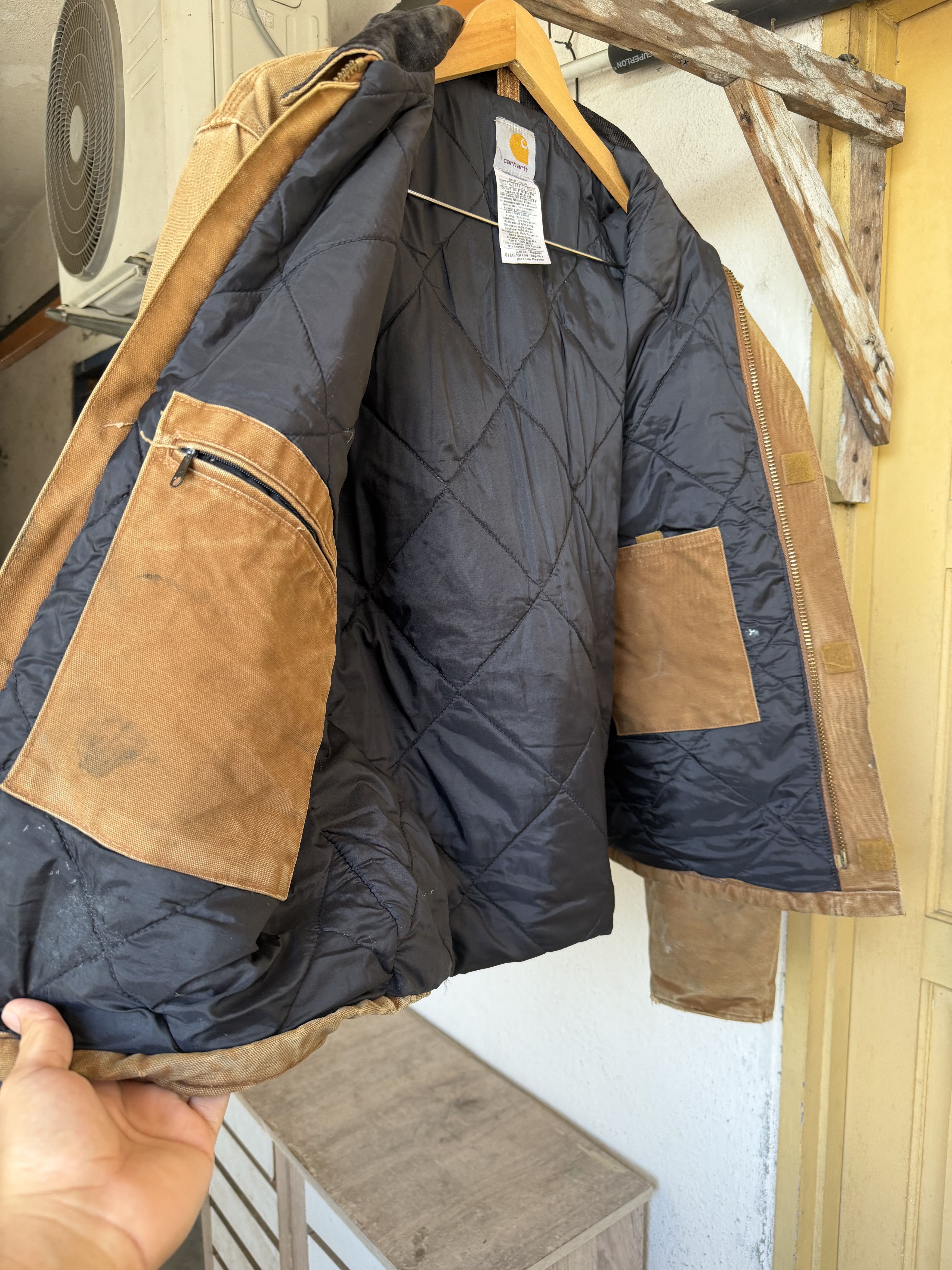 Carhartt Vintage Carhartt Distressed Detroit Zipper Jacket Size US L / EU 52-54 / 3 - 7 Thumbnail