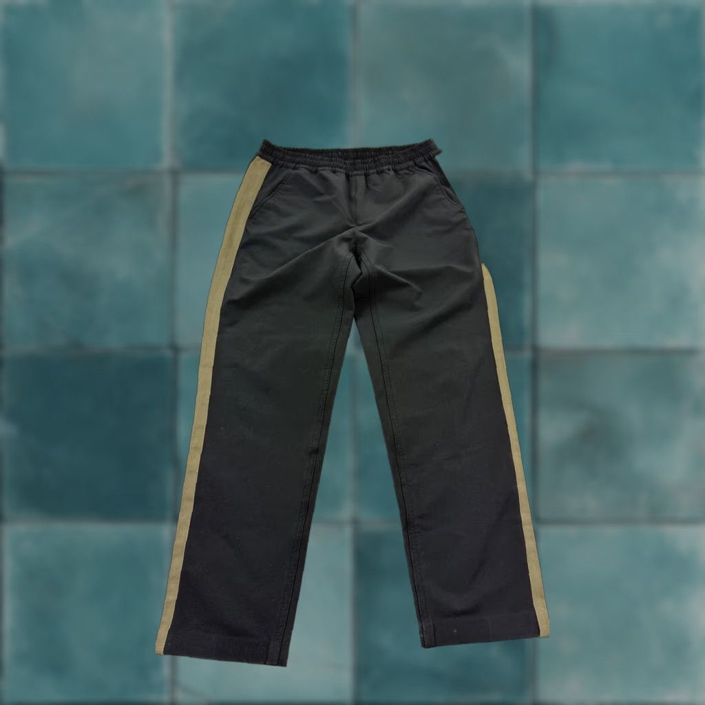 Vintage Garnet Hill Pants Womens Small Black Side Stripe Elastic Waist Pull On Casual Pants Size 28" / US 6 / IT 42 - 1 Thumbnail