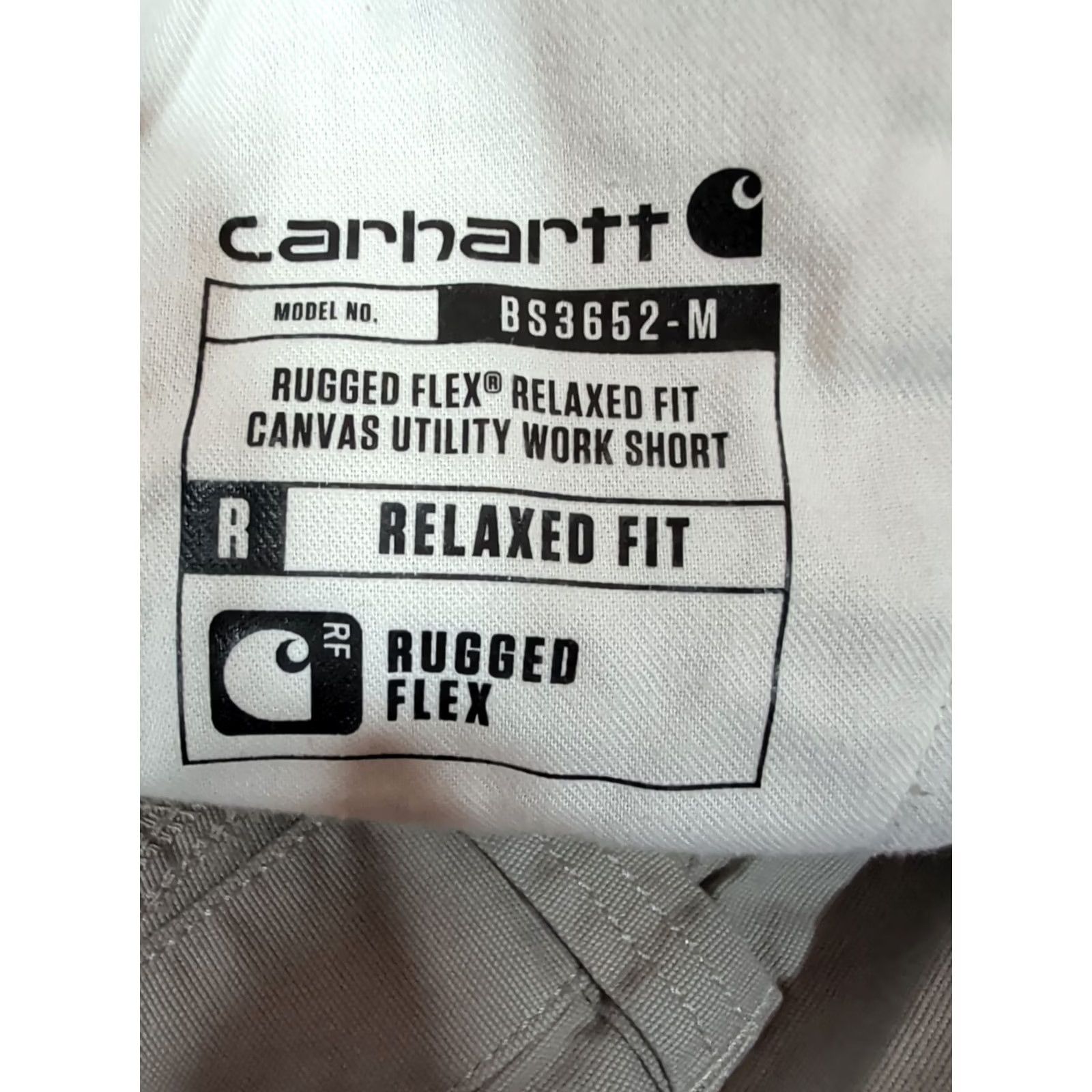 Carhartt Carhartt Shorts Relaxed Fit Rugged Flex Canvas Utility Work Men's Sz 44 Beige Size US 44 / EU 60 - 6 Thumbnail