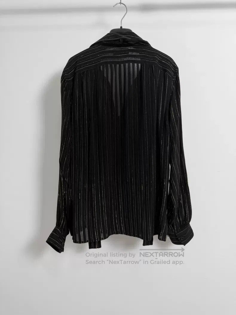 Saint Laurent Paris Saint Laurent Paris Size 38 Mulberry Silk Black and Gold S Size US M / EU 48-50 / 2 - 3 Thumbnail