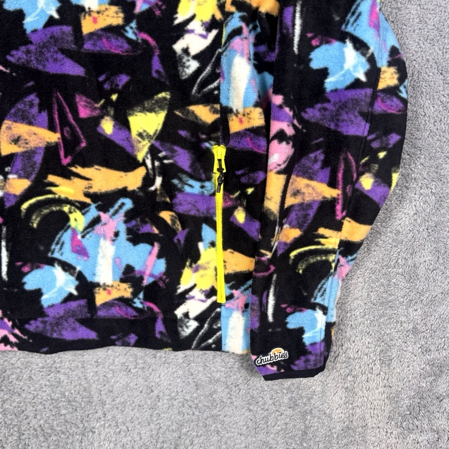 Chubbies Chubbies Jacket Mens M Fleece Pullover Neon Geometric Sweater Size US M / EU 48-50 / 2 - 3 Thumbnail