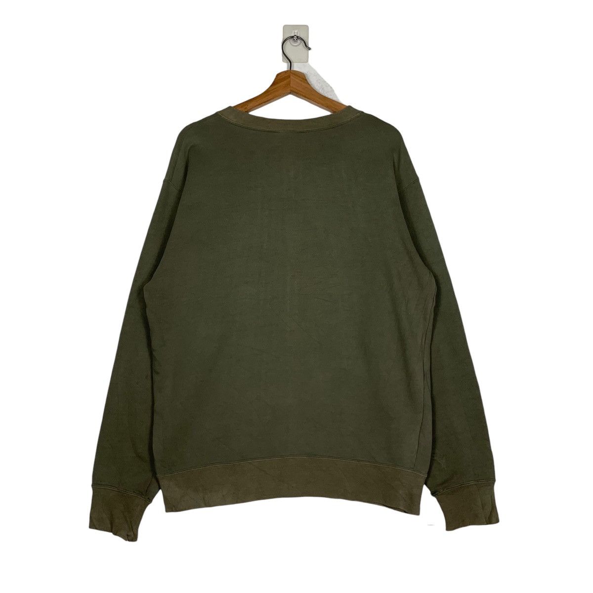 Nike NIKE Embroidery Small Swoosh Logo Green Sweatshirt #1464-C66 Size US M / EU 48-50 / 2 - 7 Thumbnail