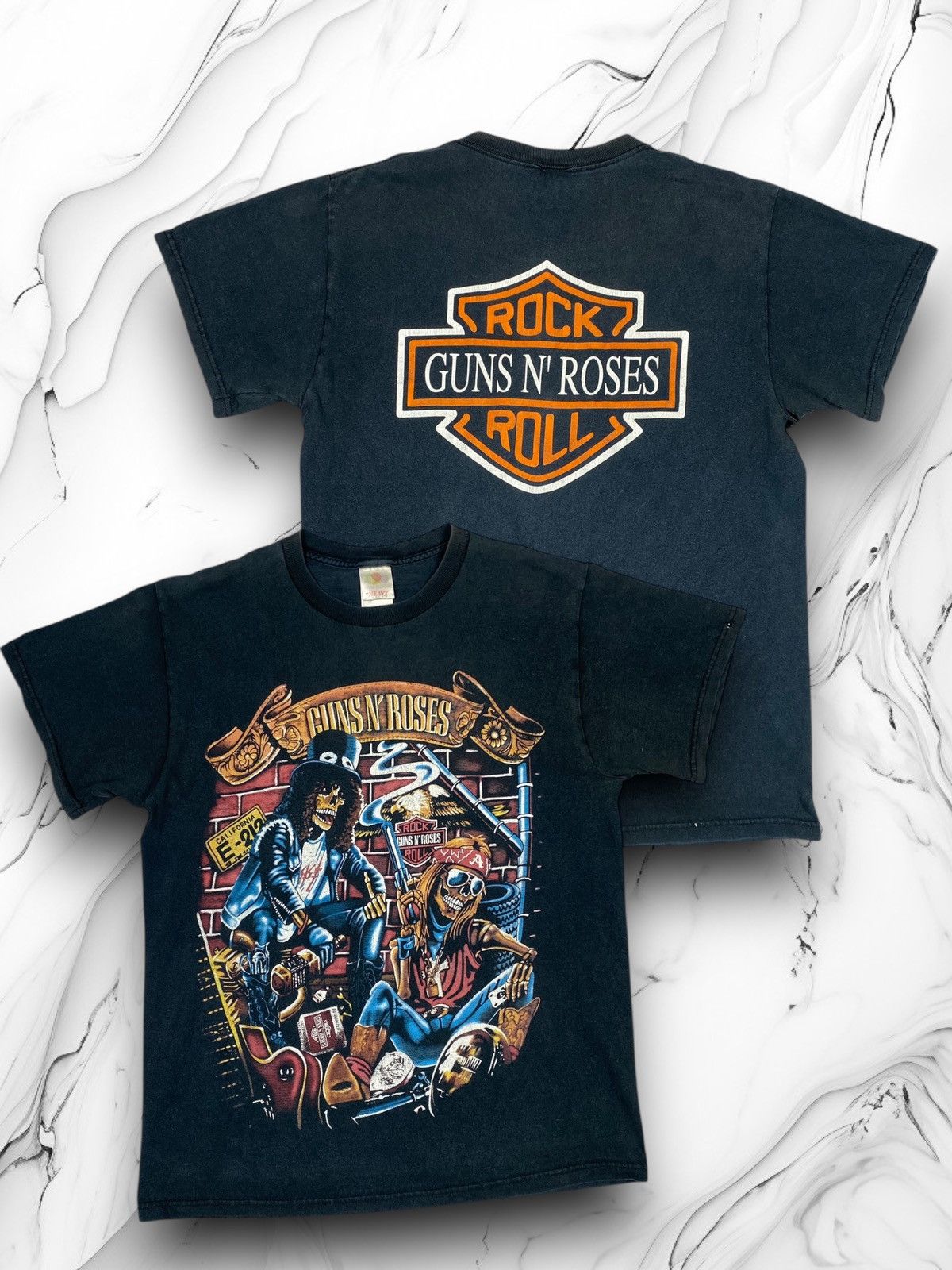 Guns N' Roses Vintage Guns N Roses Rock N Roll Whiskey Harley Full Print Size US M / EU 48-50 / 2 - 1 Thumbnail