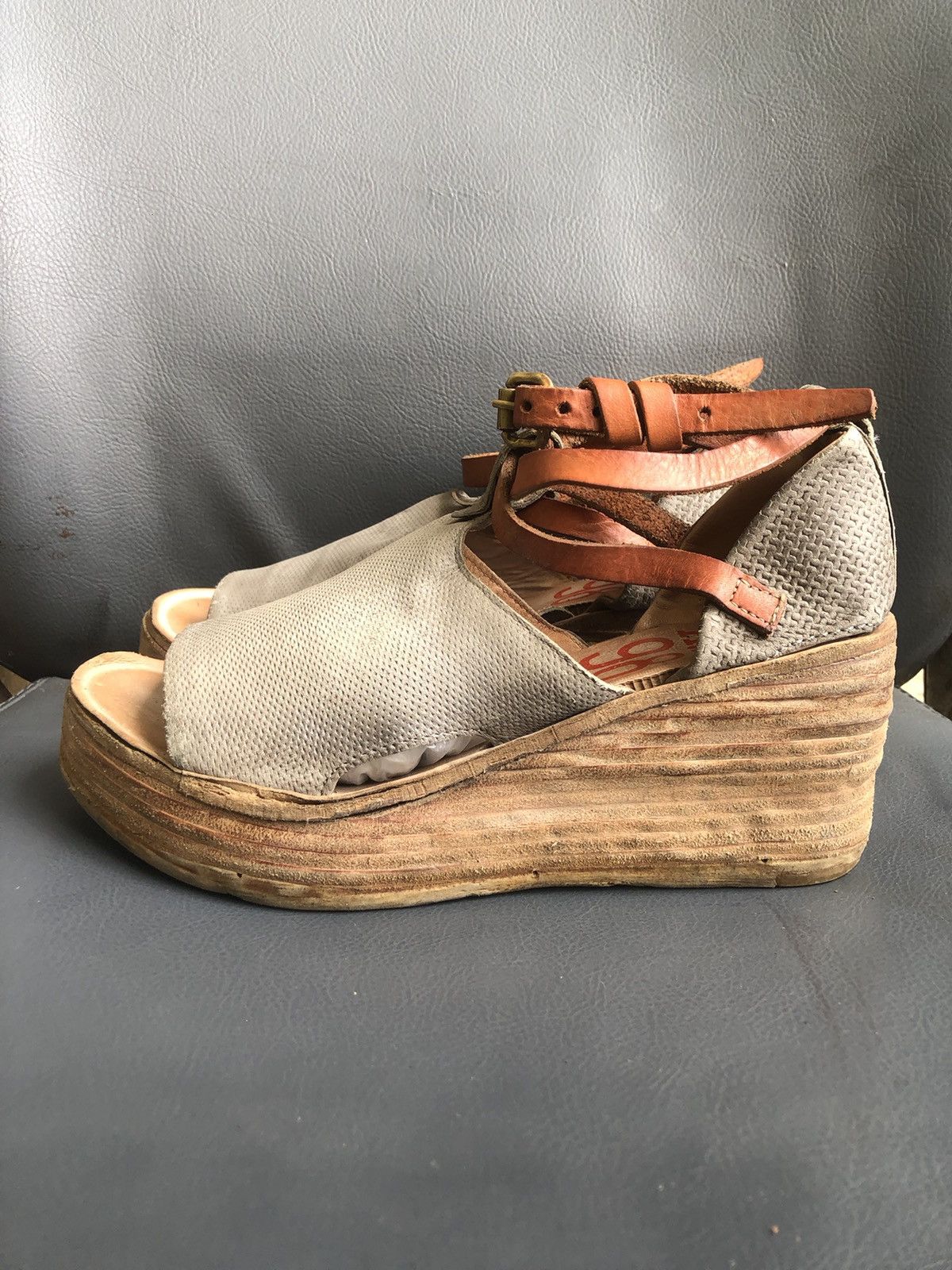 A.S.98 A.S 98 Grey Leather Pumps Size 38 Size US 8 / IT 38 - 5 Thumbnail