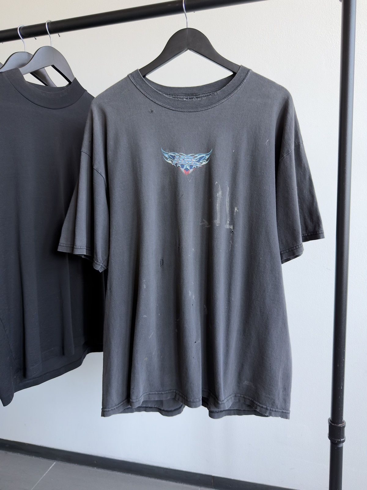 Vintage Vintage Distressed 2000s Faded WCC Erd Biker Cross Band Tee Size US XL / EU 56 / 4 - 3 Thumbnail